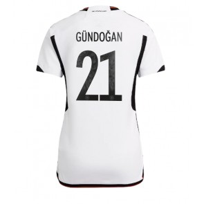 Tyskland Ilkay Gundogan #21 Replika Hjemmebanetrøje Dame VM 2022 Kortærmet
